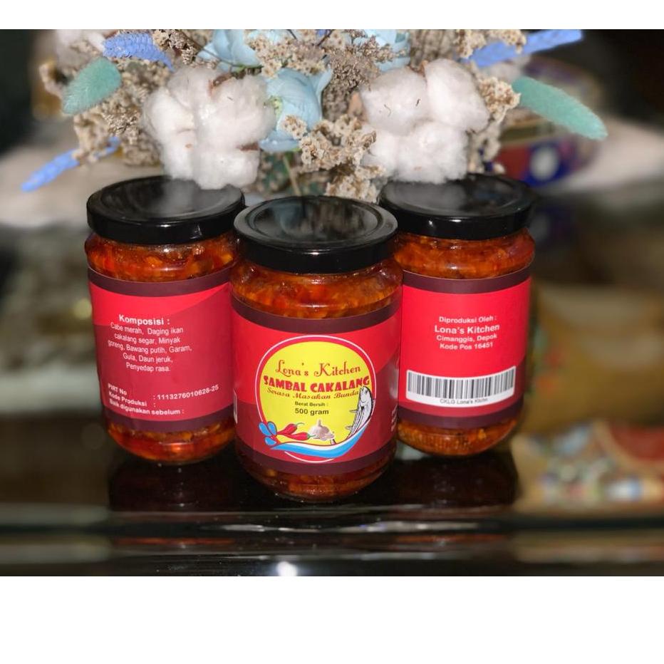 

➷ Sambal cakalang lona kitchen 500gram berat isi 300gram Ω
