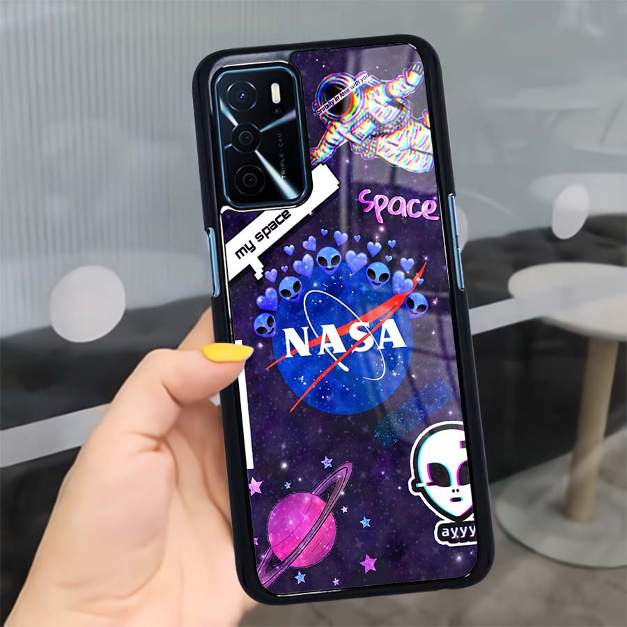 (MT78) Case Kilau Oppo A16 | A16s | Casing Hp Oppo | Pelindung Smartphone Seven Case | Nasa