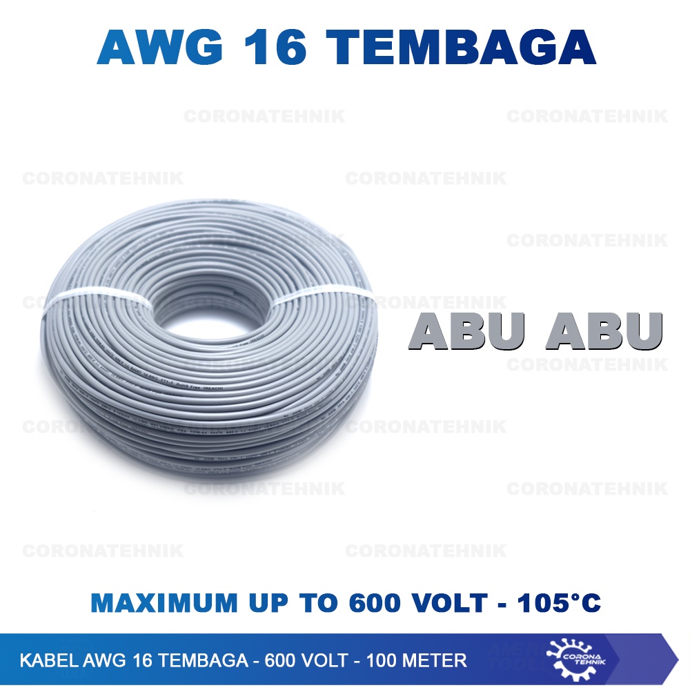 Kabel AWG 16 Tembaga - 600 Volt - 100 Meter