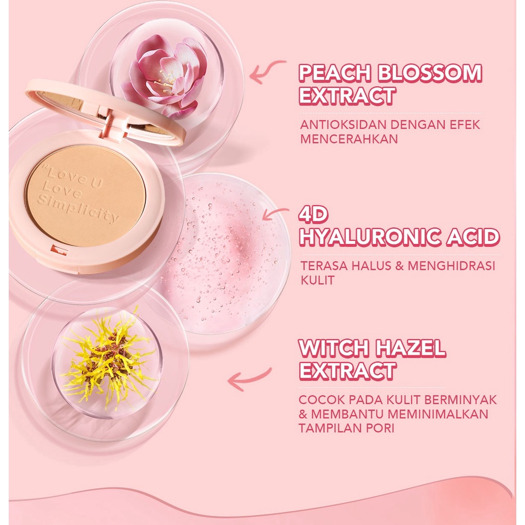 [BPOM] [NEW] YOU Simplicity Flawless Compact Powder | Bedak Padat | Natural Makeup Tahan Lama | Sebum Control | Powder