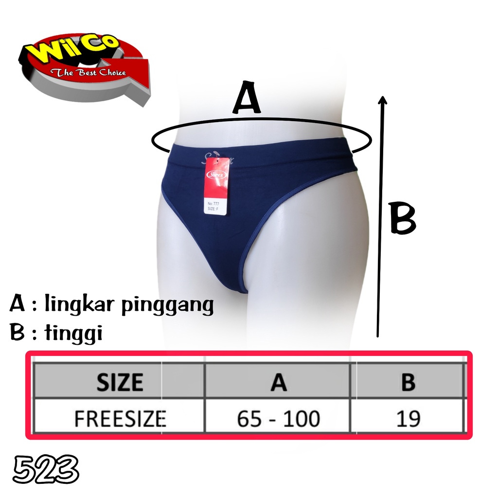 K523 - (Harga Per 1 Potong) CELANA DALAM GSTRING PAKAIAN WANITA PAKAIAN DALAM WANITA SOREX RAJUT FREESIZE