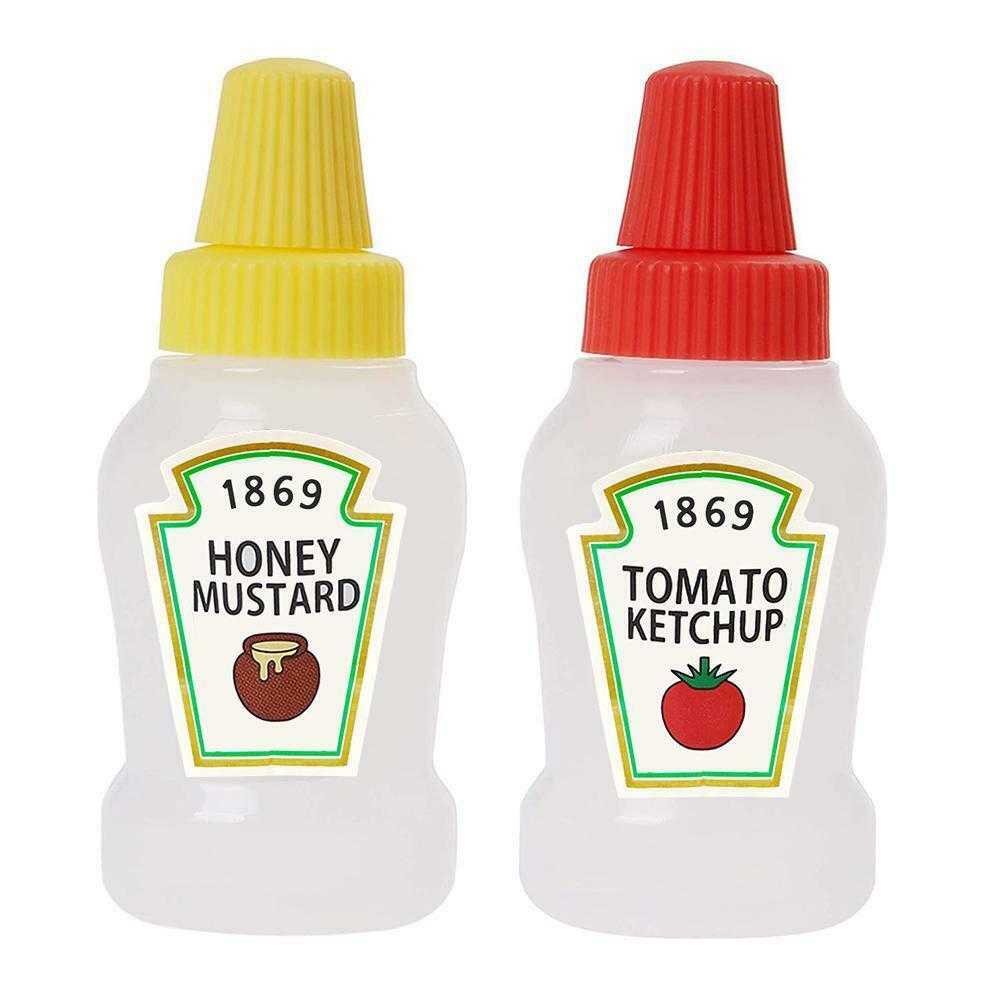 (BISA COD) FTIHSHP HouseGood Botol Saos Mini Tomato Ketchup Sauce Bottle 25ml 2PCS - HG25