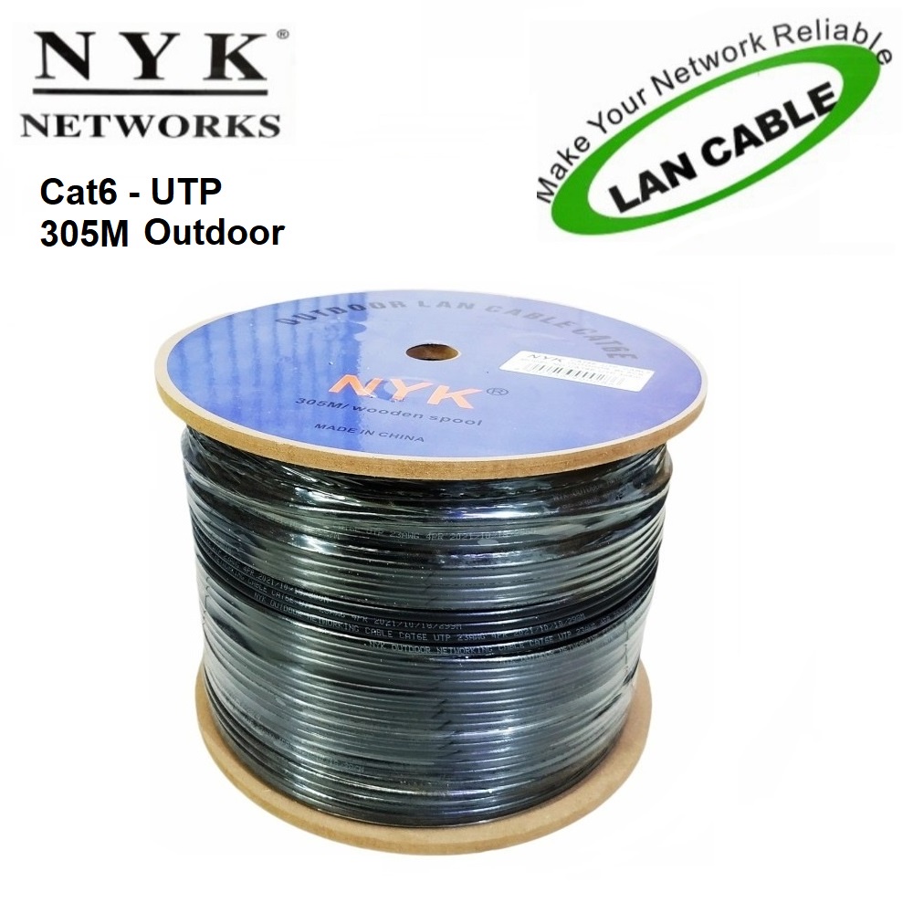 NYK Kabel LAN UTP Cat6E Outdoor 305 Meter