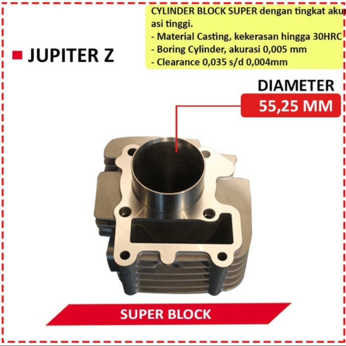 SUPER BLOK BRT JUPITER Z DIAMETER 55,25mm