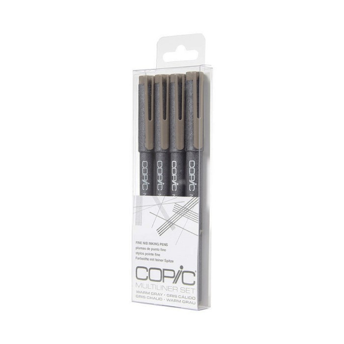 

COPIC Multiliner Set 4-pcs Warm Gray