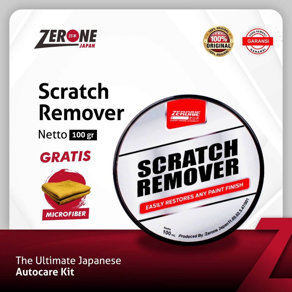 Promo Zerone Scratch Remover - Penghilang Baret Goresan Cat Bekas Cakaran Body Mobil Original