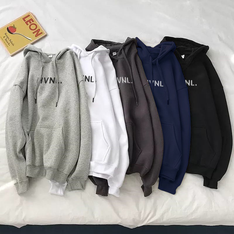 Parisdivarious Sweater Hoodie Jemper (Bordir) HVNL Bahan Fleece Size S - XXL (Pria &amp; Wanita)