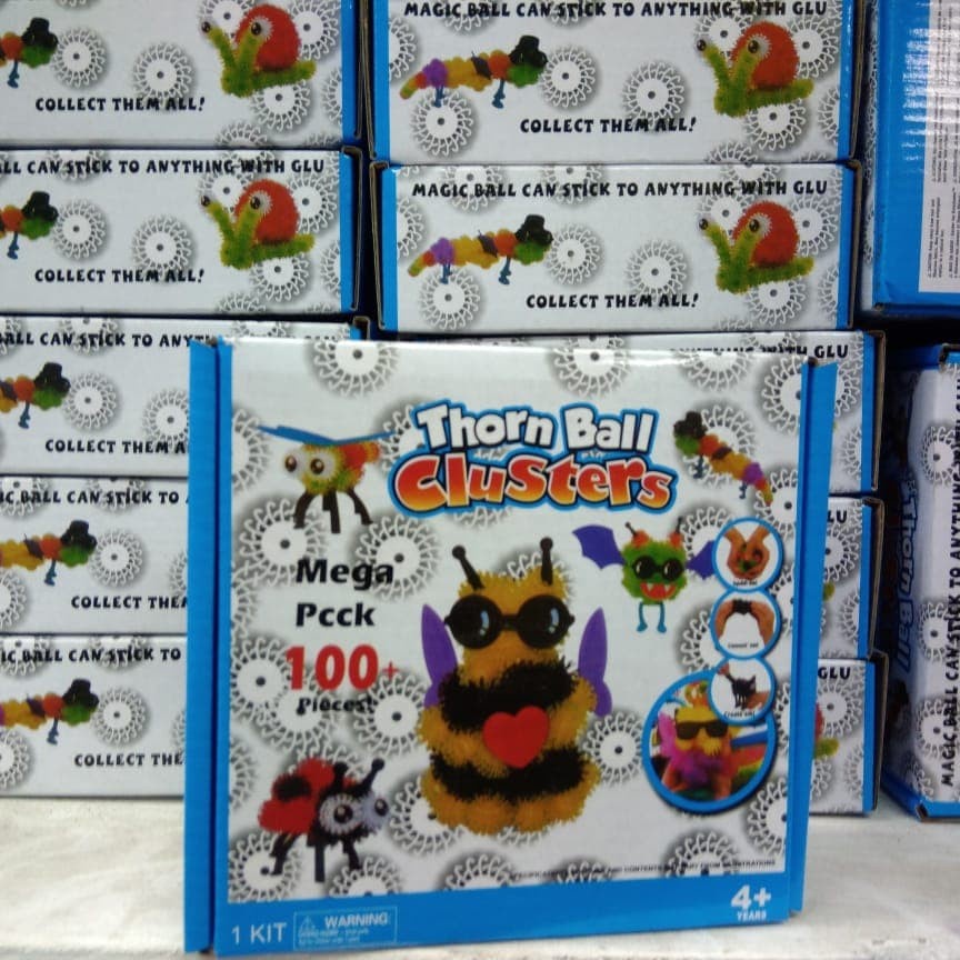 BUNCHEMS THORN BALL CLUSTERS MEGA PACK ISI 100 PCS MAINAN EDUKASI