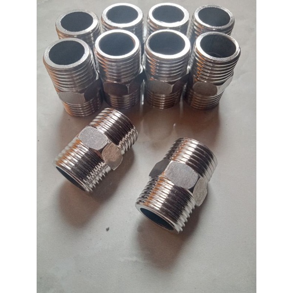 Double Nepel 1/2 Stainless