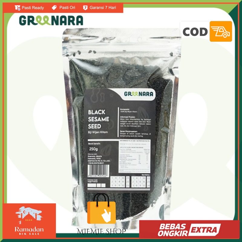 

Wijen Hitam / Black Sesame Seed 250gr