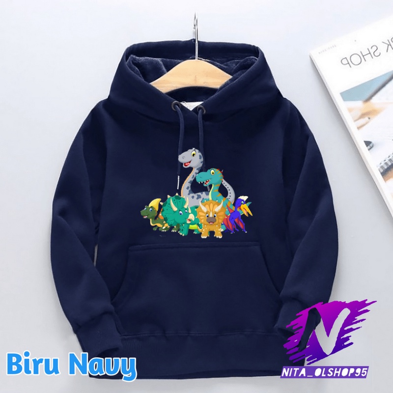 sweater hoodie anak dinosaurus hoodie dino