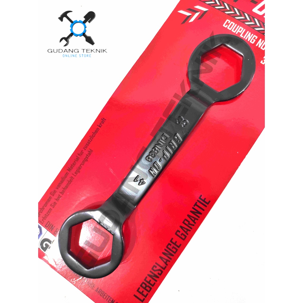 Kunci Kopling Motor 39x41mm GRIP ON 18-830 / Coupling Nut Wrench 39x41 - Kunci Pembuka Kopling Matic Matik GRIP ON