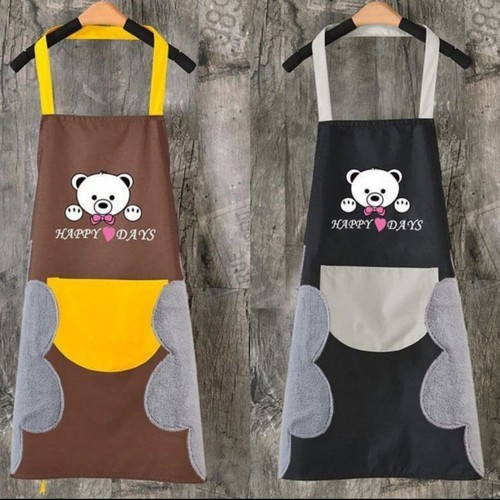 LT- [220GR] [ BEAR ] Celemek PREMIUM BEAR Apron Dapur Anti Air Minyak