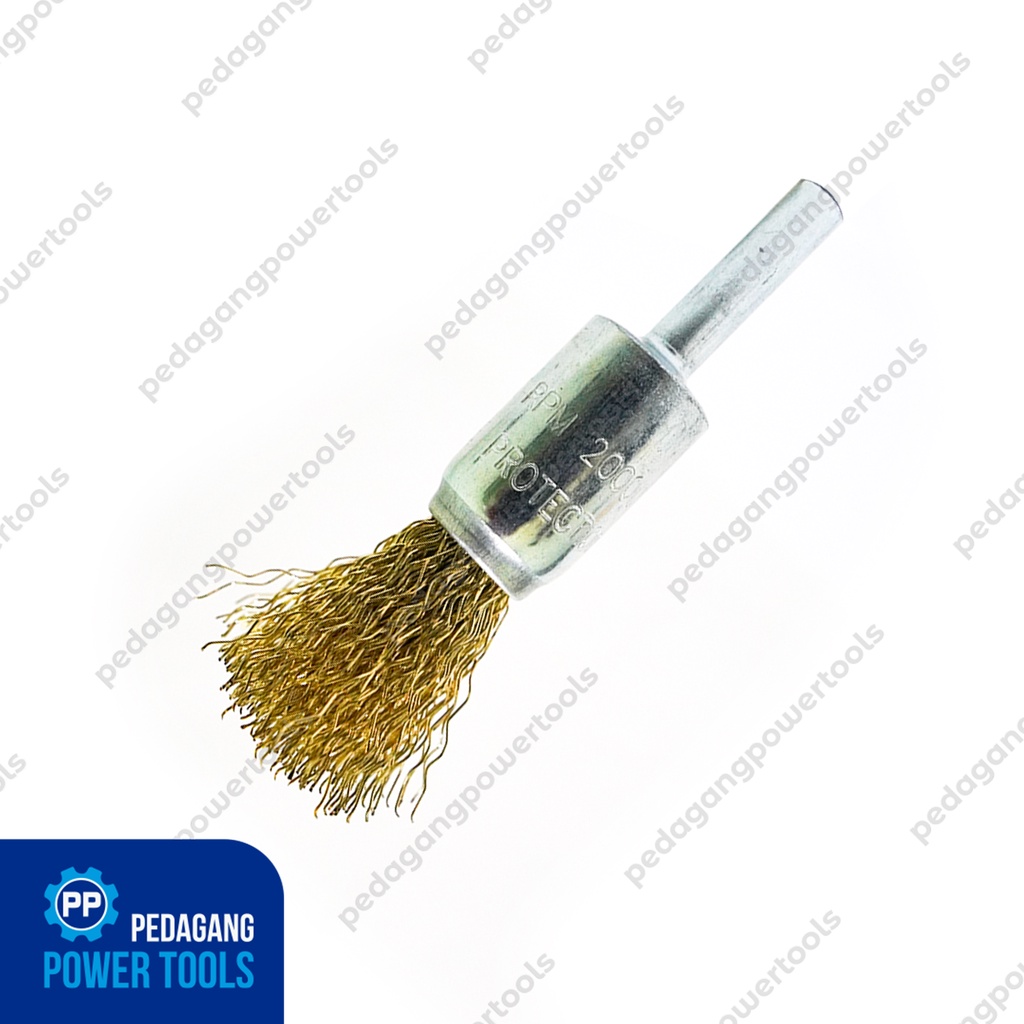 MULTIPRO MATA BOR SIKAT KAWAT KUNINGAN 16 MM END BRUSH SAPU AS 6 MM