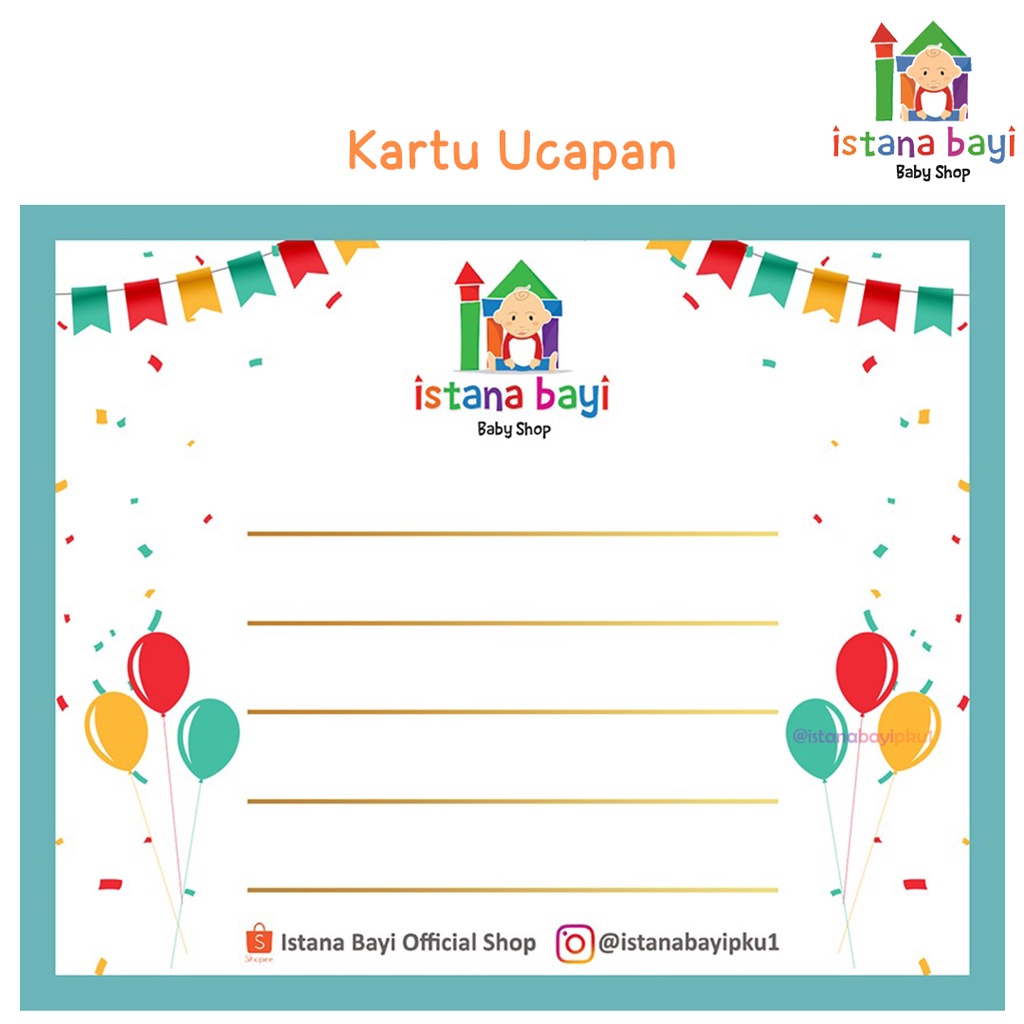 Kartu Ucapan Boy/Girl/Unisex - kartu Ucapan