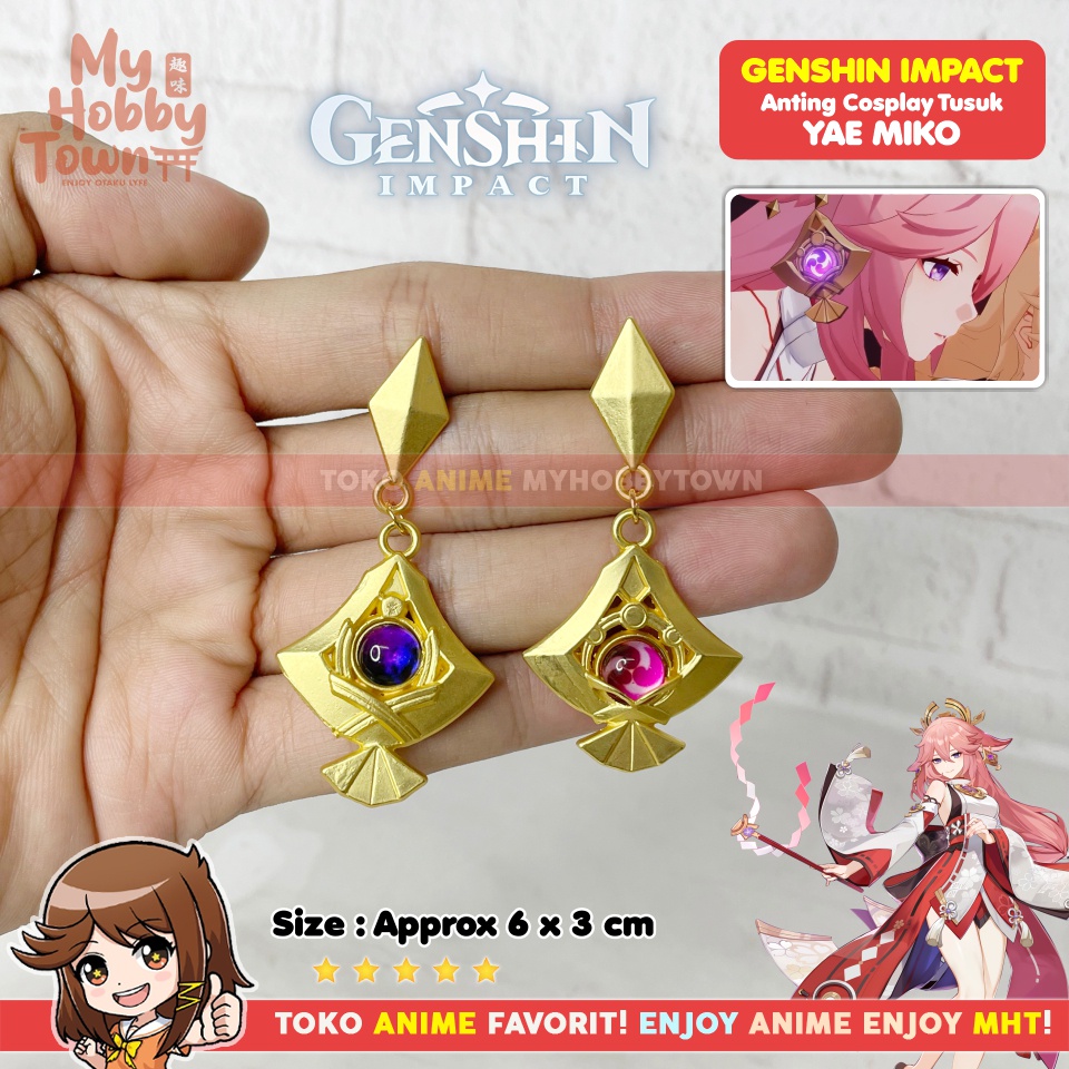 Anting Vision Genshin Impact Inazuma Electro Yae Miko