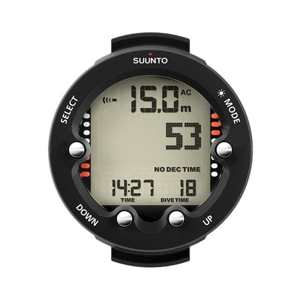 Suunto Zoop Novo Komputer Selam Unisex Hitam 66.1mm