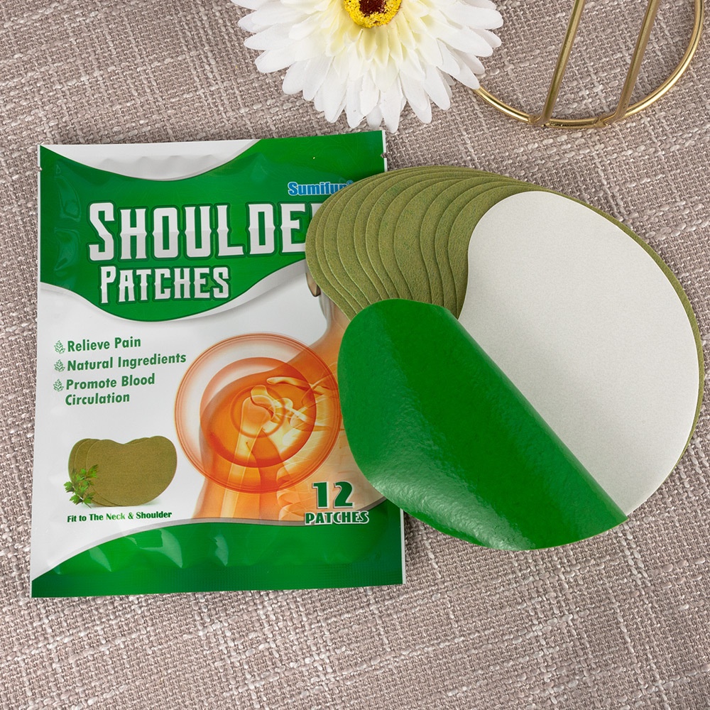 Sumifun Shoulder Patch 12PCS Relieves Pain Around Shoulder,Promote Health Shoulder,Waist, Legs And Knees - Koyo Patch Pereda Nyeri Bahu dan Leher,Natural Ingredient Nyeri Bahu dan Leher Patch Herbal Plaster Sticker