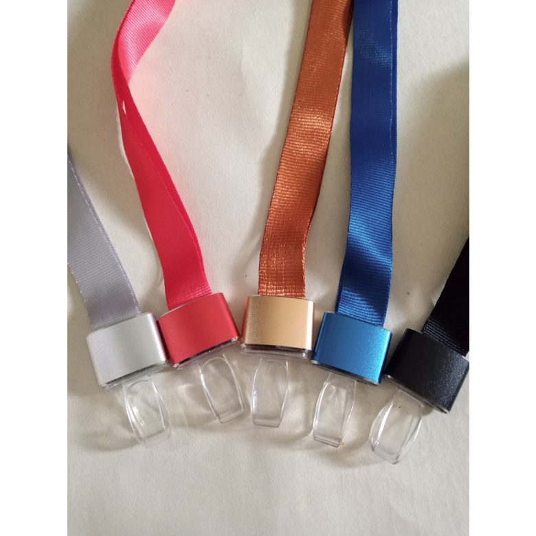 

Tali Lanyard Gantungan ID Card Kait Bening