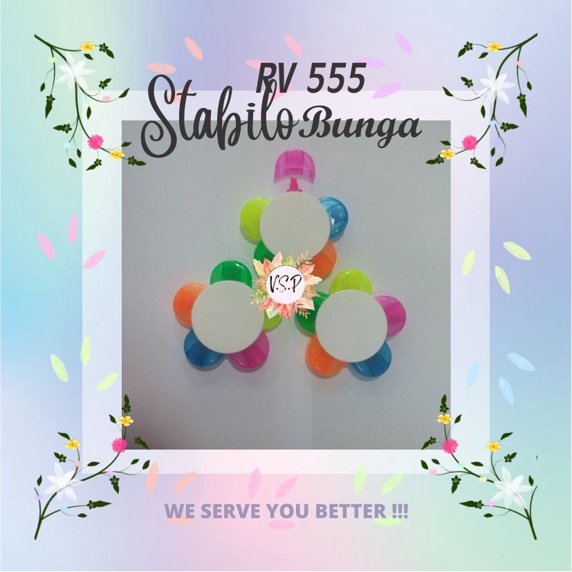 

Stabilo Bunga RV 555 / Souvenir Wedding Seminar kit Murah