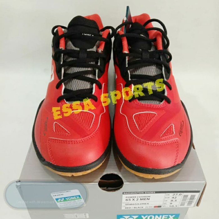 {MentariStore} SEPATU YONEX SHB 65 X2 MEN SHB 65X2 SHB65X2M RED BLACK Diskon