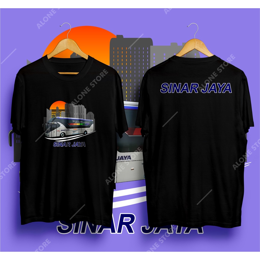 [FRE STIKER] T-SHIRT KAOS BUS SINAR JAYA//KAOS BUS - COTTON COMBED 24S