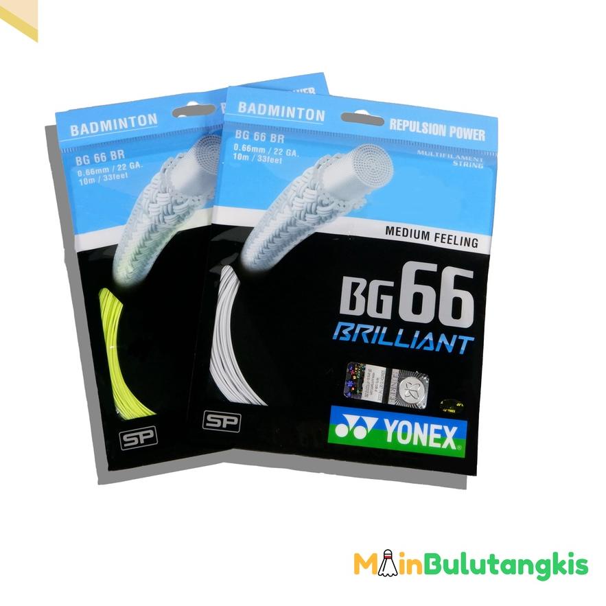 ✻ Senar Raket Badminton / Senar Yonex BG 66 - BG 66 Brilliant Original ⅍