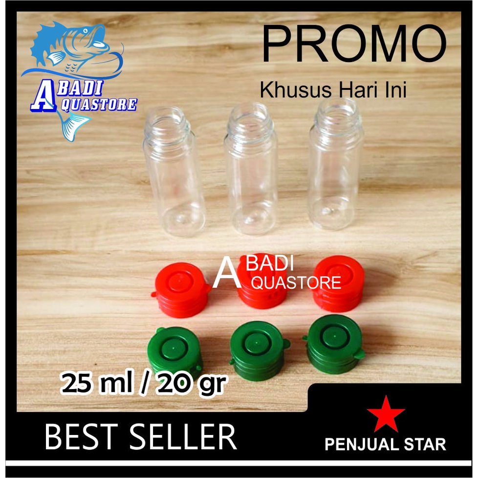 Botol Plastik 25 ml (BENING) - Botol Repack 20 gram - Botol Repack -  Botol Kemasan - Botol Kosong -