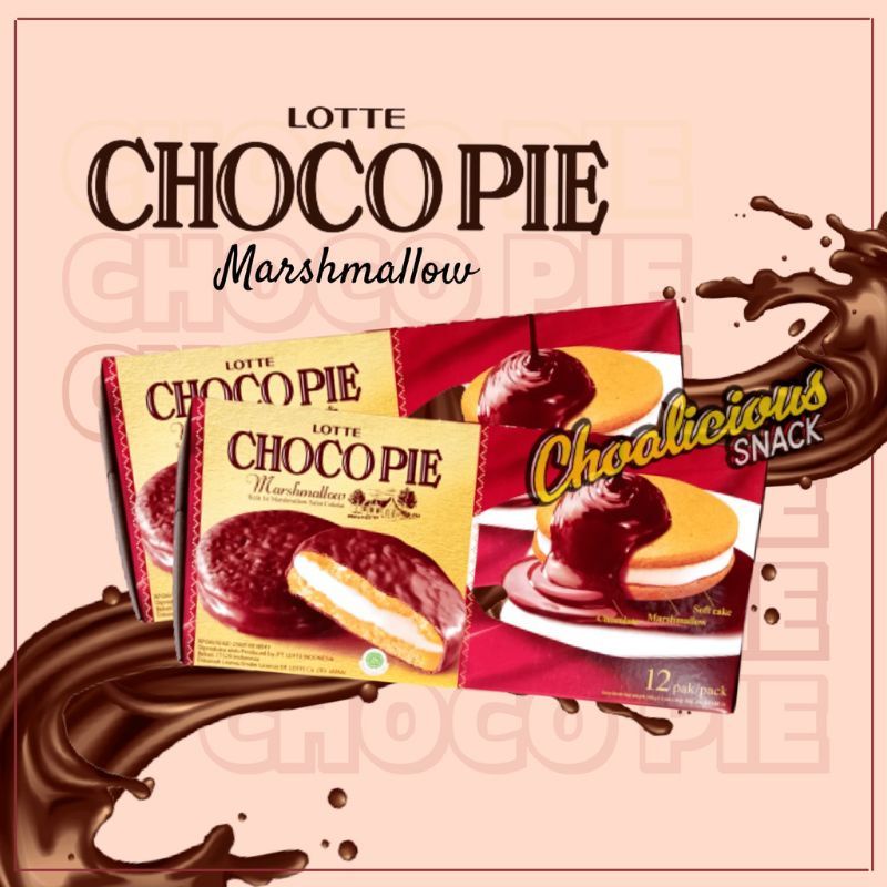 

Lotte Choco Pie Marsmallow box isi 12 x 28gr