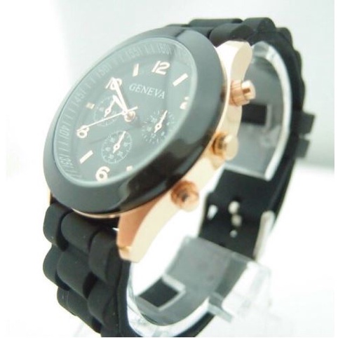 Jam Tangan Geneva Analog Wanita Pria Couple Analog Fashion Casual