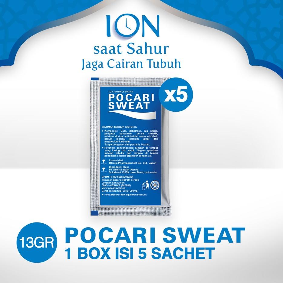 

Di⚡kon !! POCARI SWEAT SACHET 13gr 1 Box (5 sachet)
