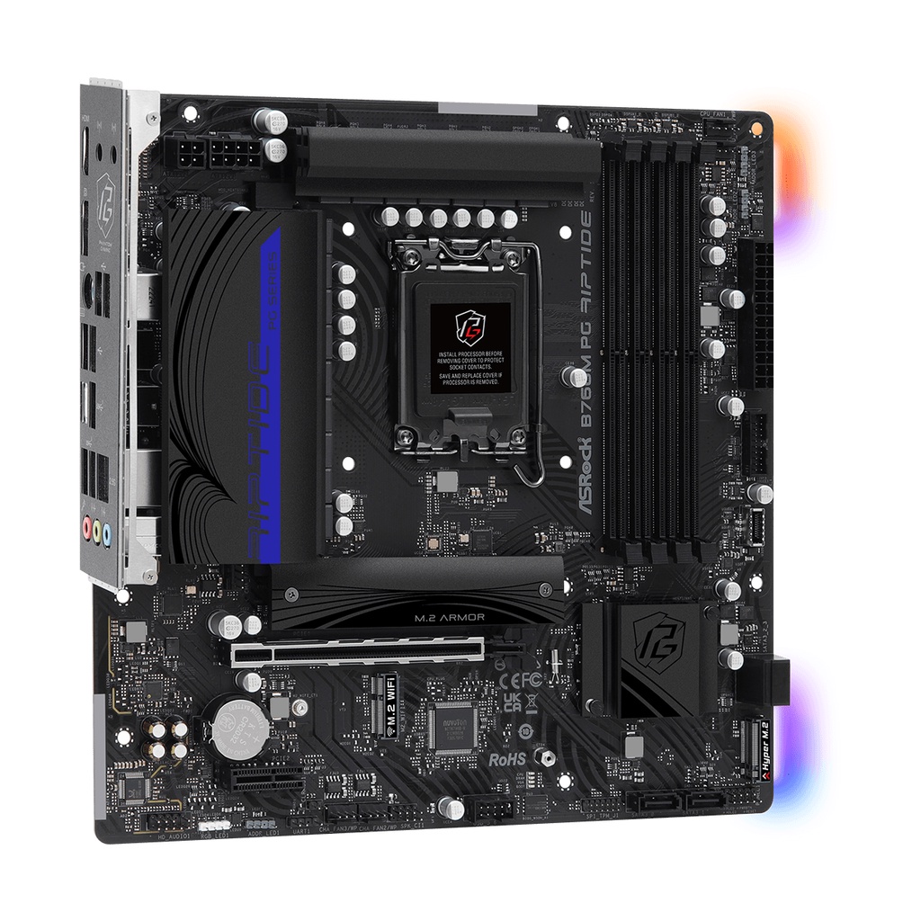 ASROCK B760M PG RIPTIDE | MOTHERBOARD INTEL B760 LGA1700 DDR5 MicroATX