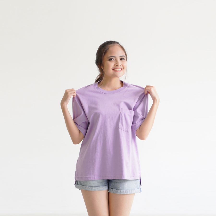 HOODIE GOODIE Premium Oversized T-Shirt Lilac