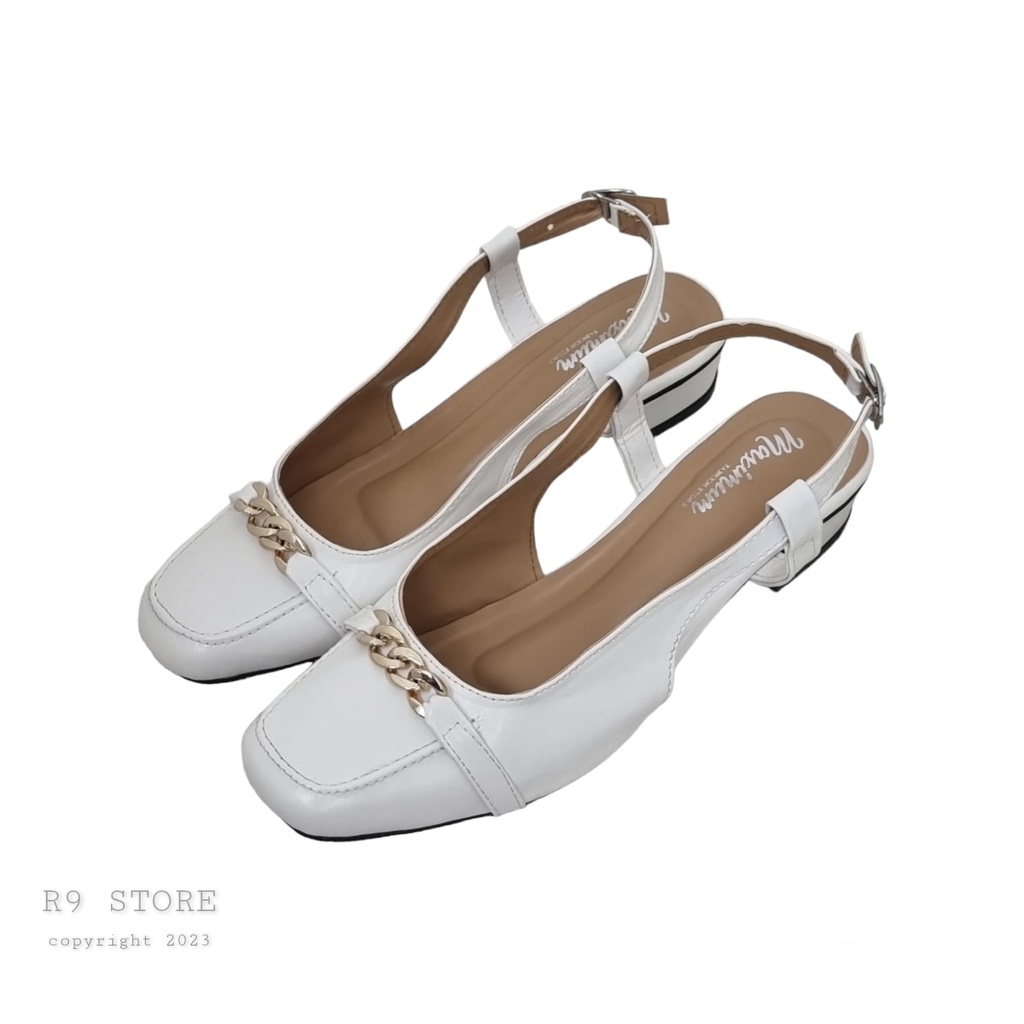 R9 Sandal Flat Shoes Wanita Hak 3cm Suspen empuk