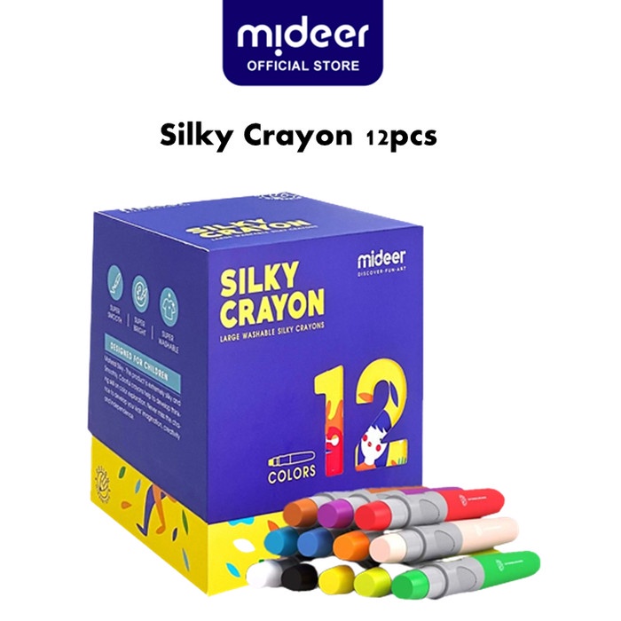 

Terlaris Mideer Silky Crayon 12 Mainan Edukasi Anak - Md4066