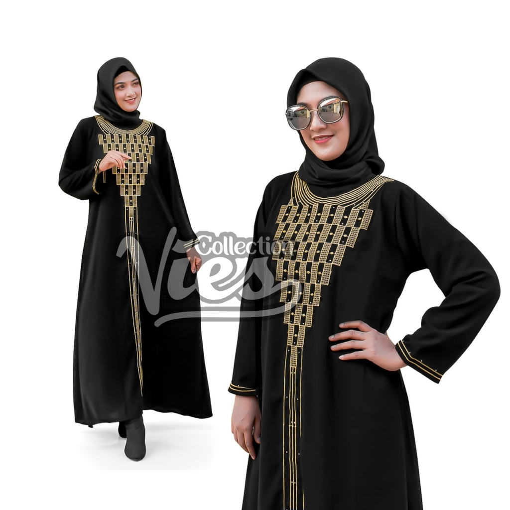 Abaya Hitam Mesir Gamis Abaya Jetblack Gamis Busui Gamis Arab Terbaru Gamis Abaya Dubai Piramid