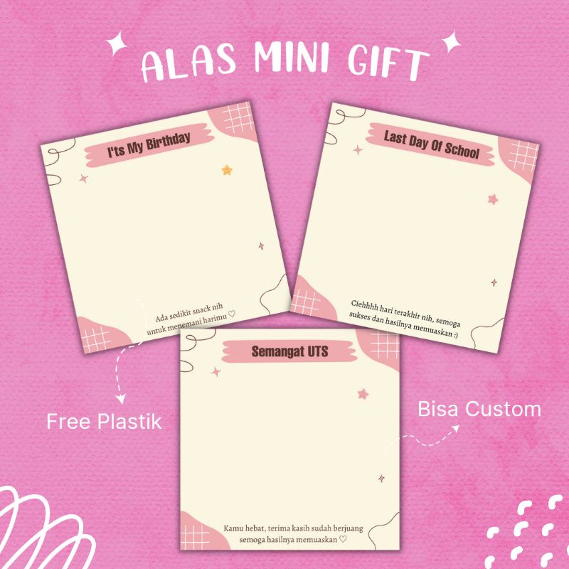 

Alas Mini Gift / Alas Kertas Mini Gift Custom