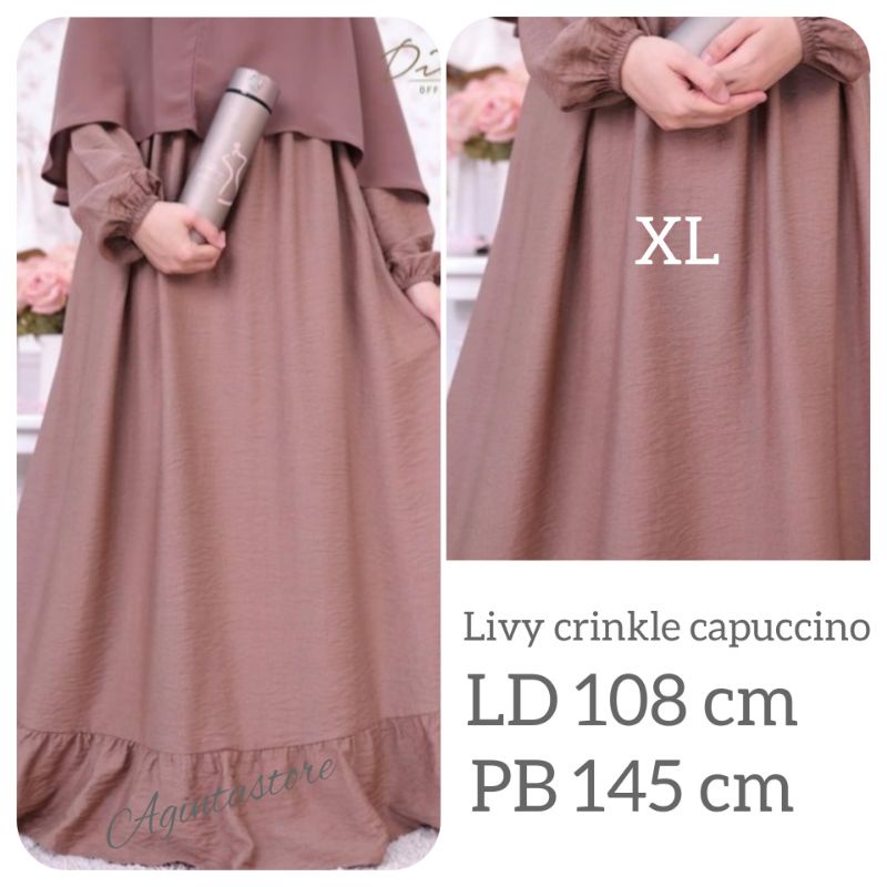 Livy Crinkle Cappucino size XL by Ditsy