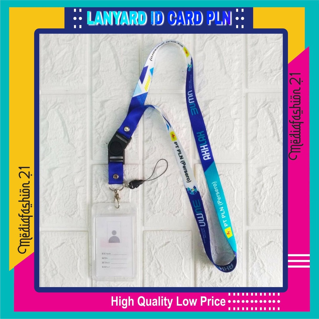 

Lanyard Tali Gantungan ID Card PLN (PERUSAHAAN LISTRIK NEGARA) Free Strap Gantungan HP/Flashdisk