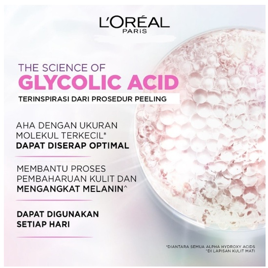 L'Oreal Paris Glycolic Bright Daily Cleanser Foam - 50/100ml Skin Facial Wash Glyco Loreal