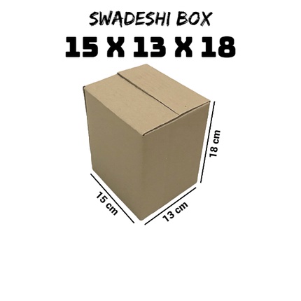 

kardus/karton/box uk. 15x13x18 cm untuk packing singlewall polos