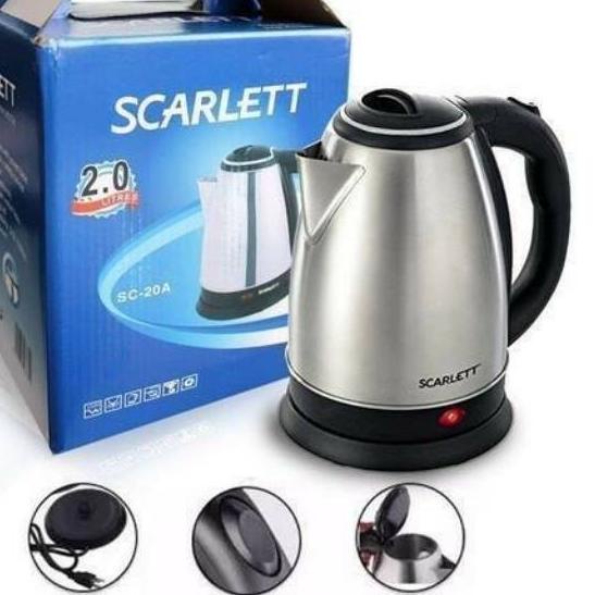 ☁ TEKO LISTRIK SCARLETT 2 LITER HIGH QUALITY/TEKO PEMANAS AIR/TEKO LISTRIK MURAH/ALAT PEMANAS AIR/PE