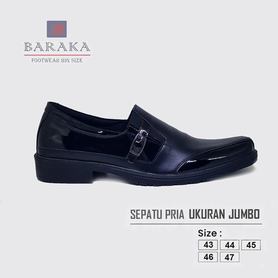 LINFORD OXFORD BIG SIZE | Sepatu Pria Leather Formal Premium Pantofel Kantoran Cowo Ukuran Besar 43-47