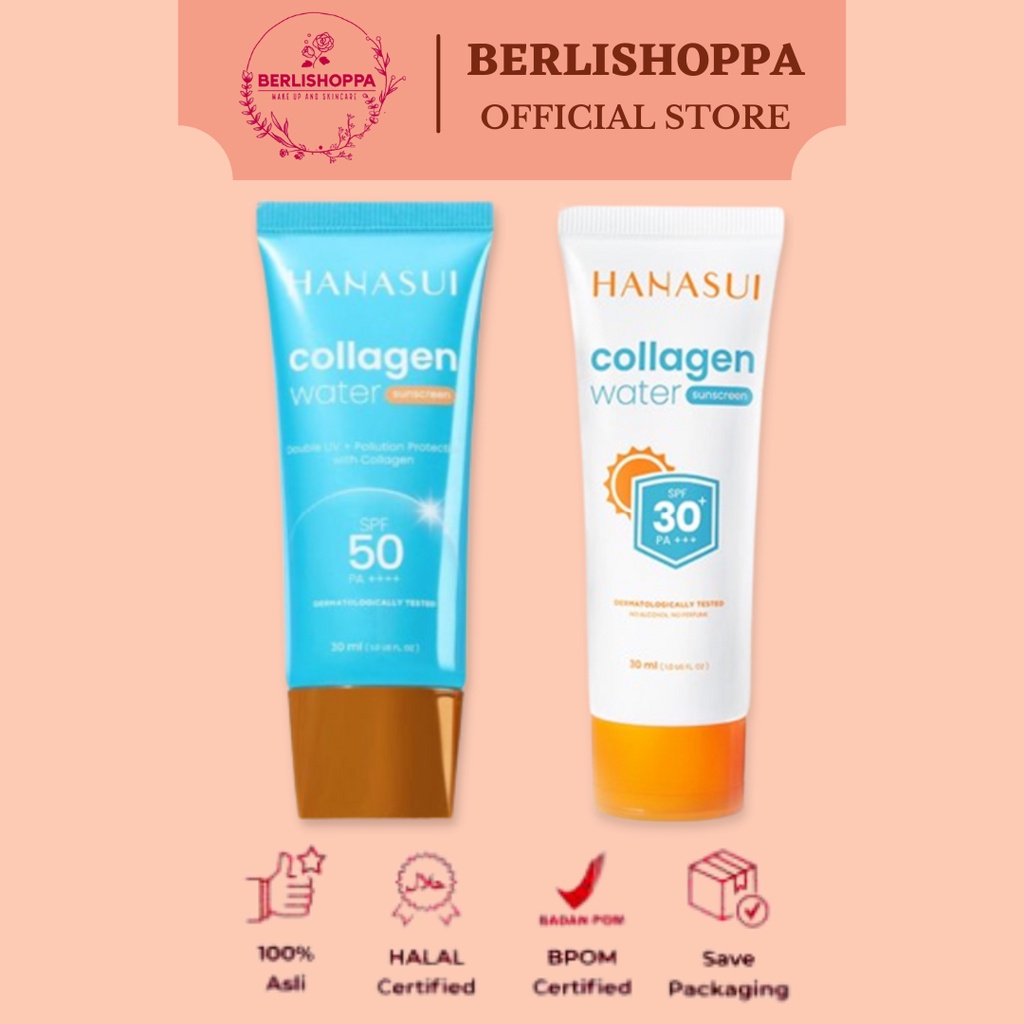 Hanasui Collagen Water Sunscreen SPF 30 / SPF 50 30ml | Sunscreen Hanasui