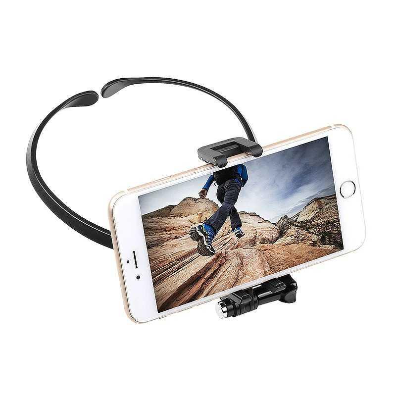 Neck Holder Lanyard Strap Kalung Leher for GoPro Smartphone - NL14 - Black