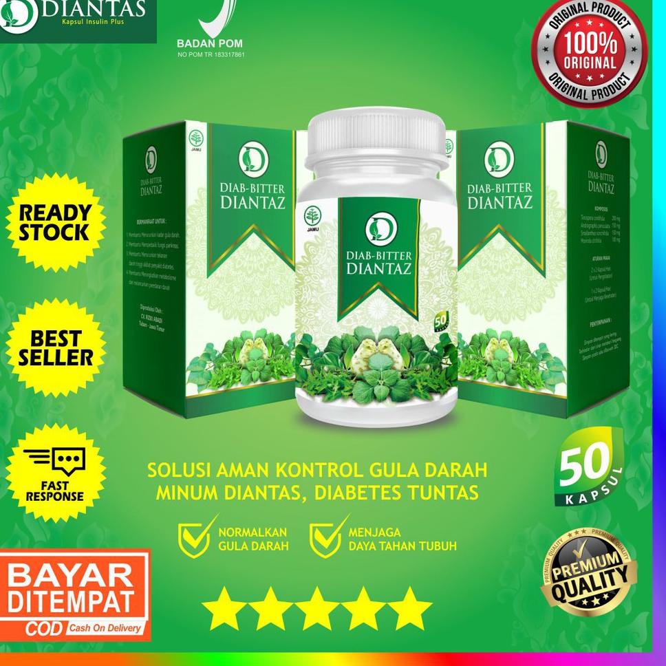 

30% OFF ORIGINAL DIANTAS !!! OBAT HERBAL DIABETES / KAPSUL INSULIN PLUS / PENURUN GULA DARAH / SUDAH BPOM Exklusif