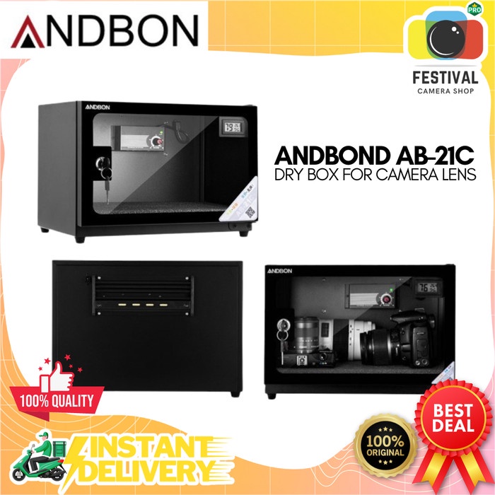 Terlaris Andbon Dry Cabinet Andbond Ab-21C Dry Box For Camera Lens