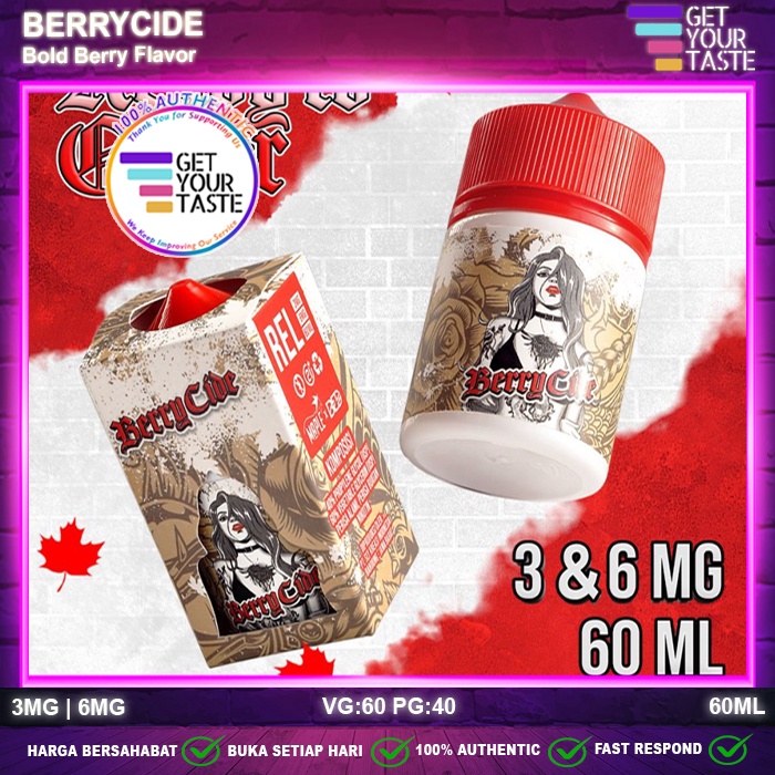 Liquid Berrycide Bold Berry Cide 60ML by BED Project x Maple