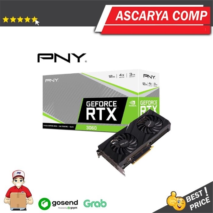 PNY Geforce RTX 3060 12GB DDR6 VERTO Dual Fan LHR