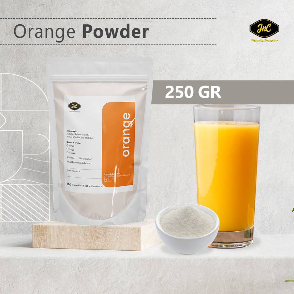 JnC Orange Powder  250gr / bubuk minuman Jeruk